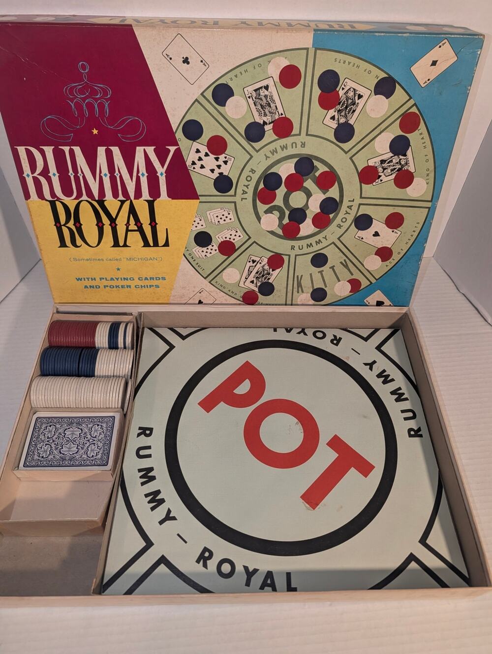Vintage Whitman Rummy Royal Edition Board Game 1957 RARE